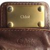 Bolso de mano Chloé Paddington en cuero granulado marrón - Detail D4 thumbnail