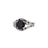 Mauboussin ring in white gold and diamonds and in sapphire - 00pp thumbnail