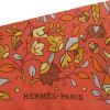 Hermes Twilly scarf in orange canvas - Detail D1 thumbnail