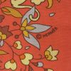 Hermes Twilly scarf in orange canvas - Detail D2 thumbnail