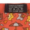 Hermes Twilly scarf in orange canvas - Detail D3 thumbnail