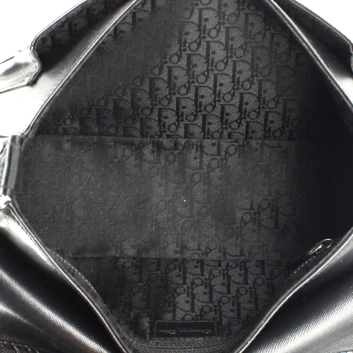 Dior handbag in black leather - Detail D4