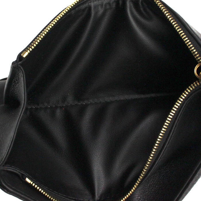 Portefeuille Louis Vuitton en cuir Mahina noir - Detail D3