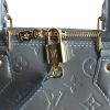 Louis Vuitton Alma large model handbag in blue patent leather - Detail D4 thumbnail