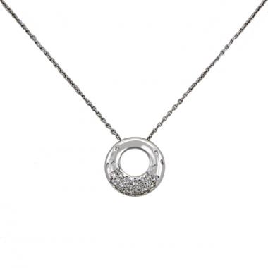 Collar Chaumet Anneau en oro blanco y diamantes