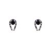 Mauboussin Ni Naive Ni Soumise earrings in white gold and diamonds and in sapphire - 00pp thumbnail