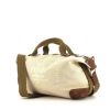 Fendi handbag in beige canvas and brown leather - 00pp thumbnail