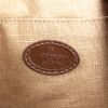 Fendi handbag in beige canvas and brown leather - Detail D4 thumbnail