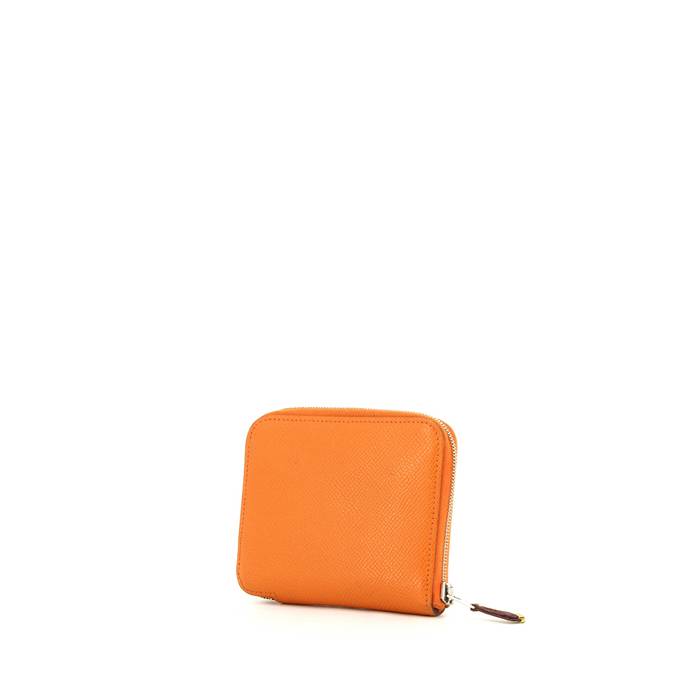 HERMES card Case Holder Epsom Leather Color Orange CLASSIC