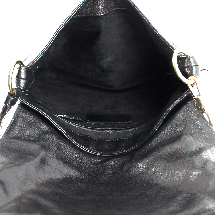 Sac à main Saint Laurent en cuir noir - Detail D2