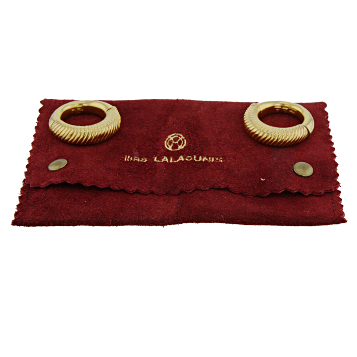 Orecchini a cerchio Lalaounis in oro giallo - Detail D2