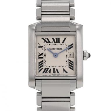 Orologio Cartier Tank Française in acciaio Ref :  2465 Circa  2000