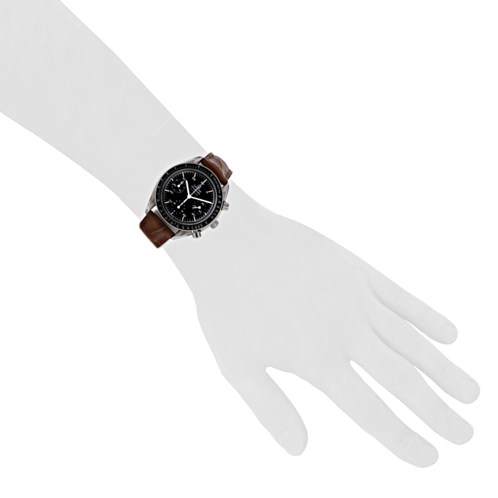 Montre Omega Speedmaster Automatic en acier Ref :  351050 Vers  2000 - Detail D1