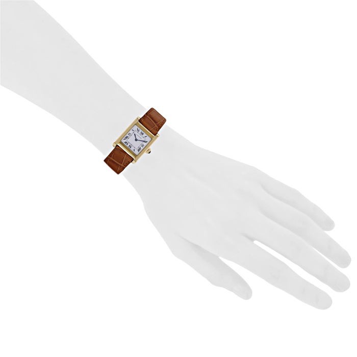 Montre Cartier Tank Louis Cartier en or jaune Vers 1950 - Detail D1