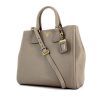 Prada handbag in grey grained leather - 00pp thumbnail