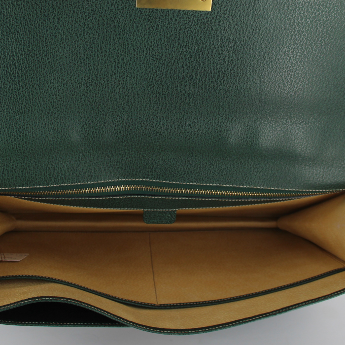 Porte-documents Celine en cuir vert - Detail D2