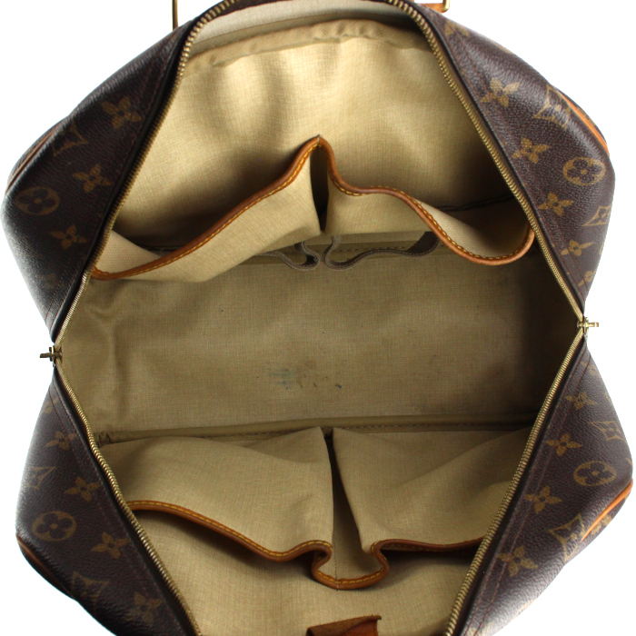 Sac à main Louis Vuitton Deauville en toile monogram et cuir naturel - Detail D2