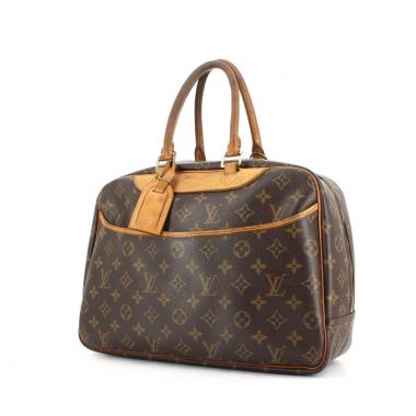 Sac à main Louis Vuitton Deauville en toile monogram et cuir naturel