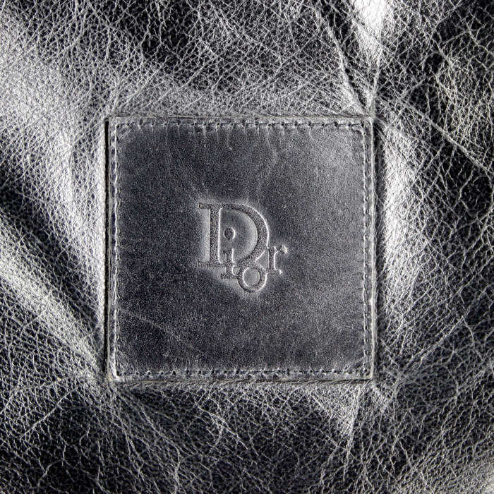 Porte-habits Dior Christian Dior Bagage en cuir noir - Detail D5