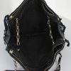 Bolso de mano Lanvin en cuero acolchado negro - Detail D4 thumbnail