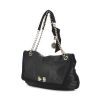 Lanvin handbag in leather and black canvas - 00pp thumbnail