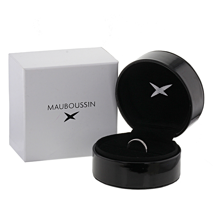 Sortija Mauboussin Dream and Love en oro blanco y en diamantes - Detail D2