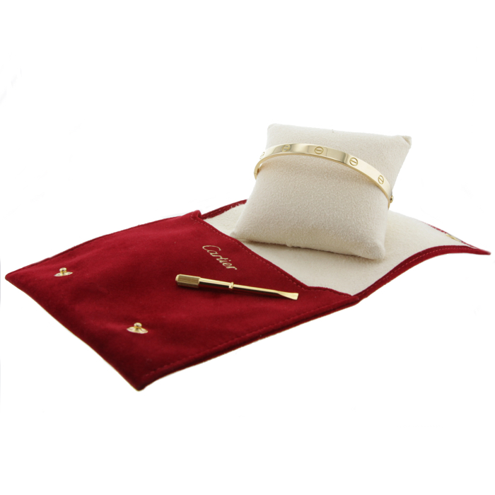 Bracelet Cartier Love en or jaune - Detail D2