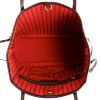 Sac cabas Louis Vuitton Neverfull petit modèle en toile damier et cuir marron - Detail D2 thumbnail