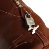 Hermes Bolide travel bag in brown leather taurillon sakkam - Detail D4 thumbnail