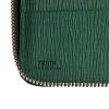 Fendi wallet in brown monogram canvas and green leather - Detail D4 thumbnail