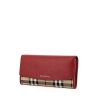 Burberry wallet in Haymarket canvas and red leather - 00pp thumbnail