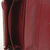 Portefeuille Burberry en toile Haymarket et cuir rouge - Detail D2 thumbnail