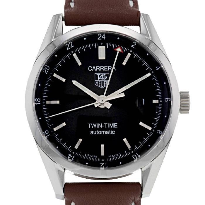 TAG Heuer Carrera Automatic Twin-Time Wrist Watch 321371 | Collector Square