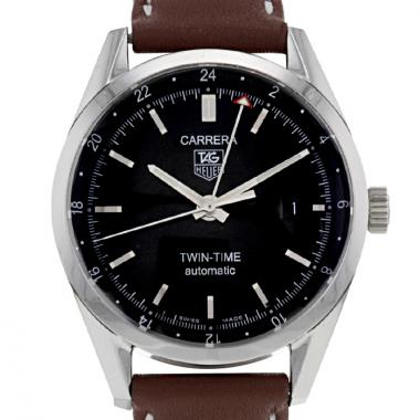 Orologio TAG Heuer Carrera Automatic Twin-Time in acciaio Circa  2000