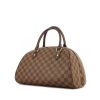 Louis Vuitton Ribera handbag in ebene damier canvas and brown leather - 00pp thumbnail