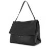 Celine All Soft handbag in black leather and grey felt - 00pp thumbnail