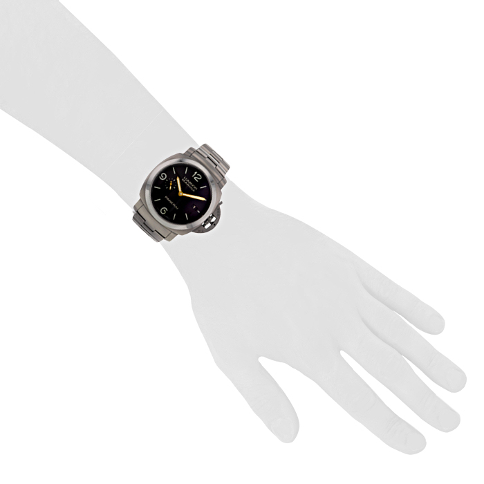 Panerai watch Luminor Marina in titanium Ref :  OP 6898 Circa  2000 - Detail D1