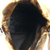 Bolso de mano Fendi Big Mama en piel de potro y cuero marrón - Detail D2 thumbnail