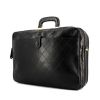 Borsa portadocumenti in pelle nera con decori geometrici - 00pp thumbnail
