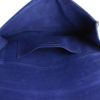 Saint Laurent pouch in blue leather - Detail D2 thumbnail