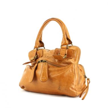 Borsa in pelle marrone Havana