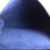 Bolso de mano Celine en cuero negro y azul - Detail D5 thumbnail