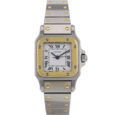 Cartier Santos watch in gold and stainless steel Circa  1990