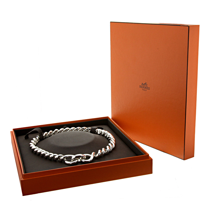 Collier articulé Hermes Torsade en argent - Detail D3