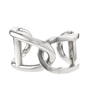 Bracelet rigide Hermes Cythère grand modèle en argent