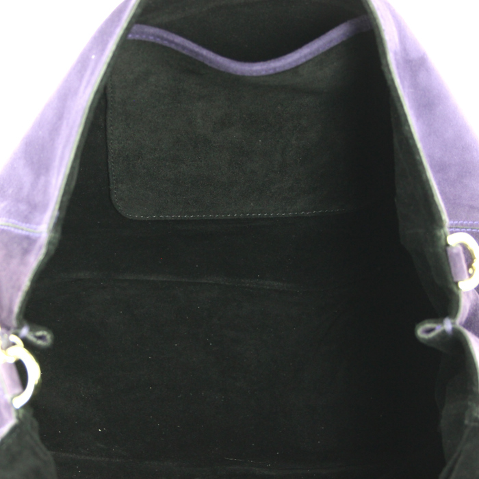 Sac à main Mulberry en daim violet - Detail D2