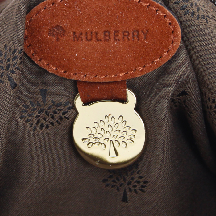 Mulberry handbag in brown suede - Detail D3