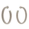 Tiffany & Co Somerset hoop earrings in silver - 00pp thumbnail