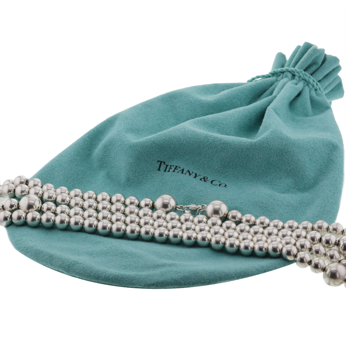 Tiffany & Co long necklace in silver - Detail D2