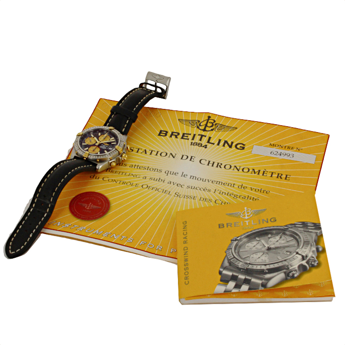 Reloj Breitling de oro y acero Ref : B13355 Circa  2000